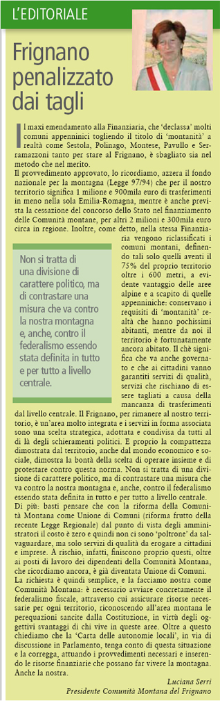 Editoriale CMnotiziegen2010